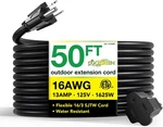 Power By Inc. 16/3 50FT Black Outdoor Extension Cord -.... Fixed Price $35.10.