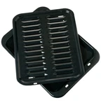 Universal Broiler With Rack For Oven, Nonstick Pan, 2 Piece Black Porcel.... Fixed Price $42.79.