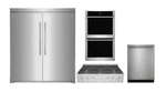 Electrolux Kitchen Package With 36" Range Top, Twin Refrigeration, & Double Oven. Fixed Price $15644.00.