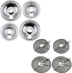 Electric Stove Drip Pans And Burner Element Set For Ge Hotpoint Kenmore. Fixed Price $381.49.