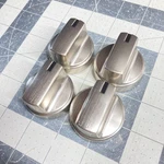 Oem Cooktop Range (set Of 4) Silver / Chrome Burner Knobs WB03X29631. Fixed Price $49.95.