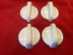 Set Of 4 White Range Stove Oven Burner Knob 191D5100 Kip 1E96. Fixed Price $19.99.
