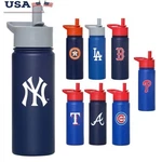 Mlb Insulated Stainless Steel Water Bottle 18OZ Double Wall Leakproof Durable Us. Fixed Price $43.13.