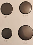 Oem Enamel Burner Caps Set S1A S1B S1C Fits Kitchenaid Whirlpool Jenn-air Range. Fixed Price $99.99.