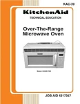 Repair Manual: Kitchenaid Microwave Oven (your Choice Of 1 Manual, Models Below). Fixed Price $19.95.