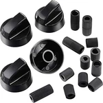 Jetec 4 Pack Control Knobs Replacement With 12 Adapters For Oven/stove/range,. Fixed Price $14.70.