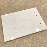 Ge Oem Cooktop White Ceramic Glass WB62X24101 29-3/4" 20-7/8". Fixed Price $199.95.