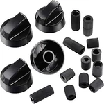 Jetec 4 Pack Control Knobs Replacement With 12 Adapters 1.57 Inches, Black. Fixed Price $15.86.