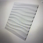 ART3D Plastic Wall Panel Pvc Wave Design, White, 19.7" X (12-PACK. Fixed Price $39.99.