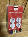 Smart Choice Universal Range Replacement White KNOBKIT4W New. Fixed Price $16.95.