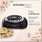 Kitchen Smith Single Coil Burner: Metal Cooktop Accessory, Black,. Fixed Price $15.00.