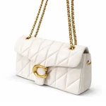 Coach Tabby 26 Quilted Shoulder Bag Beige Leather CP150 Outlet New. Fixed Price $132.61.