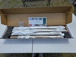 The Cafe Handle Kit CXQB4H4PNSS Brushed Stainless For Refrigerator Freezer. Fixed Price $150.00.