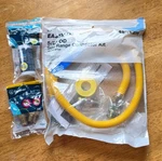 Eastman 48" Gas Range Connector Kit 5/8" Od + Leak Detector & 2 Extra Fittings. Fixed Price $19.99.