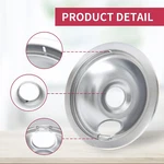 Ge Hotpoint Chrome Stove Drip Pans Electric Burner Covers 4 Top Replacement Set. Fixed Price $24.36.