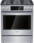 Bosch Benchmark Series HGIP056UC Stainless Steel 30" Slide-in Gas Range Pictures. Fixed Price $2099.00.