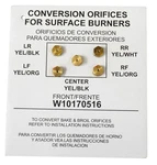 Conversion Orifices Fits Whirlpool, AP6016210, PS11749494, WPW10170516. Fixed Price $48.94.