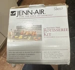 Jenn-air Stainless Steel Rotisserie Kit Item: 58657 New Box. Fixed Price $55.99.