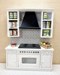 Custom Dollhouse Oven Stove Food Cans Cookbooks Kitchenaid Mixer 25 Pcs!. Fixed Price $24.99.