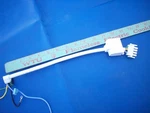 New 14" Long Frigidaire Wire In-line Icemaker Power Cord W/cover Hood. Fixed Price $14.00.