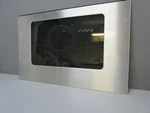Gas Range Oven Outer Door Glass, Black & Stainless WB57K10049 Asmn. Fixed Price $100.00.