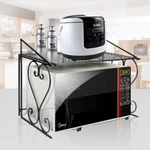 2 Tier Microwave Metal Stand Oven Shelf Rack Household Kitchen Organizer Counter. Fixed Price $29.99.