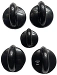 (5) Stove Range Set KIP6U12 6U13 Black Original Oem. Fixed Price $49.99.