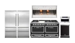 Viking Tuscany Kitchen With 7 Series Refrigeration & 66" Cast Black Range. Fixed Price $50828.00.