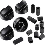 Jetec 4 Pack Control Knobs Replacement With 12 Adapters For Black. Fixed Price $14.70.