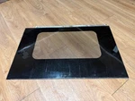Oven Range Outer Door Glass Black WB57K10100, WB57K10105. Fixed Price $65.00.