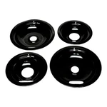 Range Stove Black Drip Pan Set 4 Pack For Whirlpool W10288051 Large Small. Fixed Price $23.70.