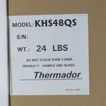 Thermador KHS48QS 48" Stainless Steel Backsplash & Keep Hot Wire Shelves, Sealed. Fixed Price $245.00.