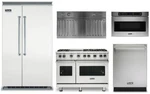 Viking Professional 48" Range And Refrigerator, Dishwasher, Hood, Microwave. Fixed Price $26860.00.