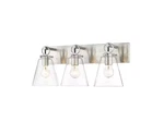 Z-lite Harper 23 In. Light Brushed Nickel Vanity With Glass Shade. Fixed Price $149.49.