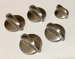 Set Of Stainless Burner Control Knobs WB03T10266 WB03T10257 Stove Range. Fixed Price $37.00.