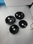 Oem Ge Black Porcelain Drip Pan Set. Fixed Price $33.00.