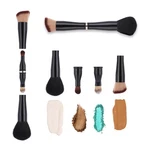 Tiesome 4 IN-1 Makeup Brush Set, Foundation Blush Eyeshadow Black. Fixed Price $13.14.