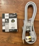 Prime RD821014J Gray 4-FT. 40AMP 3-WIRE Range Cord 120/250V New/open Package. Fixed Price $13.00.