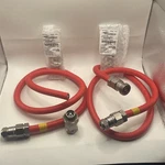Dormont Gas Hose Lot (2) W/ Quick Disconnect, Valve + Andrew 6793529 Connectors. Fixed Price $49.99.