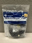 Ge 4 Wire 30AMP 6' Dryer Power Cord WX09X10020 New. Fixed Price $17.00.