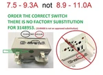 7.5 - 9.3A Whirlpool Range Burner Control Switch For Fsp WP3148953 Amana Kenmore. Fixed Price $23.90.