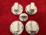 KIP5B04 W10854481 Stove White Gas Knob Set (4) Whirlpool Maytag 5B06 Qty. Fixed Price $39.99.