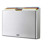 Joseph Folio Plastic Kitchen Cutting Board Set With Storage Case 60185. Fixed Price $46.75.