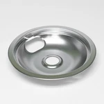 Choice Part W10196405 8" Chrome Stove Drip Pan Bowl For Whirlpool Range. Fixed Price $9.03.