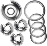 WB32X10013 WB32X10012 Chrome Stove Burner Drip Pan Set 4-PACK Fits For Ge Hotpoi. Fixed Price $27.99.