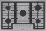 Bosch 500 Series NGM5059UC Red Light Sealed Burners 30" Gas Cooktop. Fixed Price $849.00.