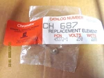 Chromalox Replacement Element Cat. No. 687 - Pcn 45372 / 250V 2200W. Fixed Price $26.00.