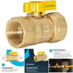 Inch Fip Straight Gas Ball Valve Brass Plumbing Fitting 1/4 Turn Handle. Fixed Price $56.99.