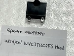 Range Hood Capacitor W11099740 For Whirlpool Model WVU37UC0FS. Fixed Price $12.88.