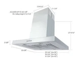 Kobe ISX2130SQB-2, 280 680 Cfm Inch Wide Island Range Hood With Quietmode. Fixed Price $491.35.